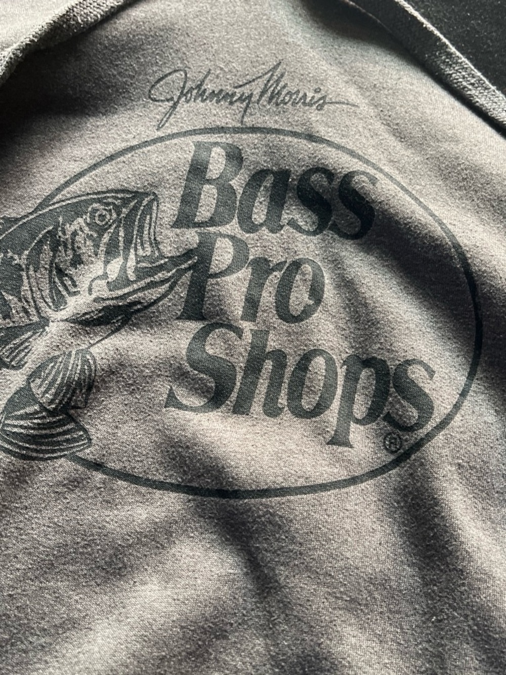 Bass Pro Shops Dark Gray Pullover with Black Logo